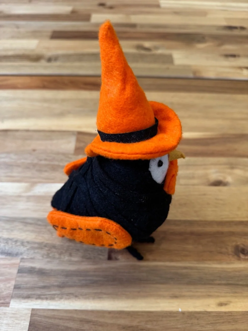 Target Halloween orange witch hat bird - Featherly Friends